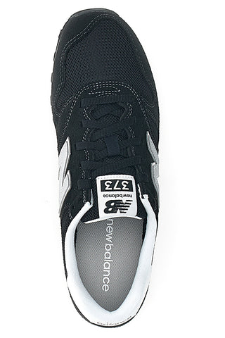 Črni športni copati z logotipom New Balance 373 na strani