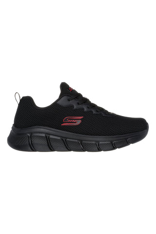 Veganske črne superge s podplatom iz spominske pene Skechers BOBS Sport B Flex - Chill Edge