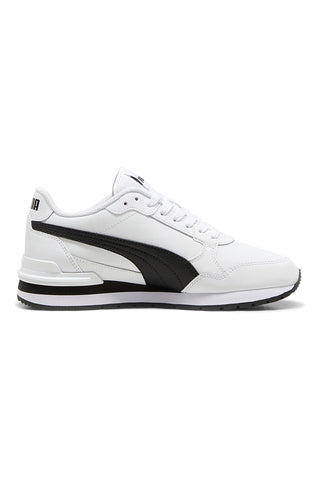 Bele superge s črnimi detajli in podplatom SoftFoam+ Puma ST Runner v4 L Jr