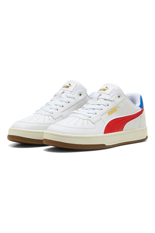 Bele superge z rdečimi in modrimi detajli Puma CAVEN 2.0 RETRO JR