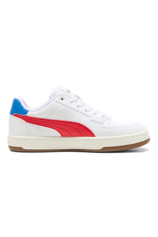 Bele superge z rdečimi in modrimi detajli Puma CAVEN 2.0 RETRO JR