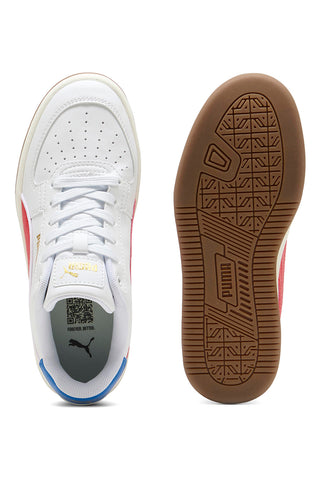 Bele superge z rdečimi in modrimi detajli Puma CAVEN 2.0 RETRO JR