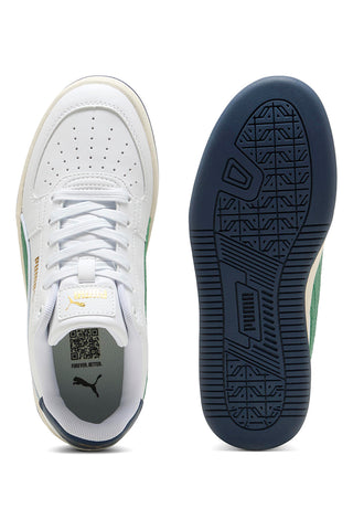Bele superge z zelenimi in modrimi detajli Puma CAVEN 2.0 RETRO JR