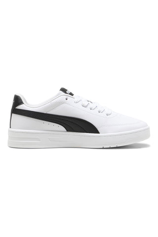 Bele športne superge z črnimi detajli Puma Court Classic Clean Jr