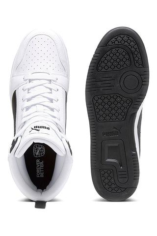 Visoke bele superge z črnimi detajli Rebound V6 Puma