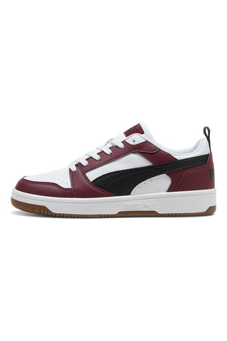 Bordeaux in bele nizke superge Puma Rebound V6 Low