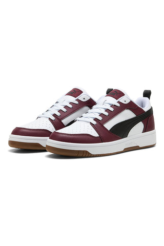 Bordeaux in bele nizke superge Puma Rebound V6 Low