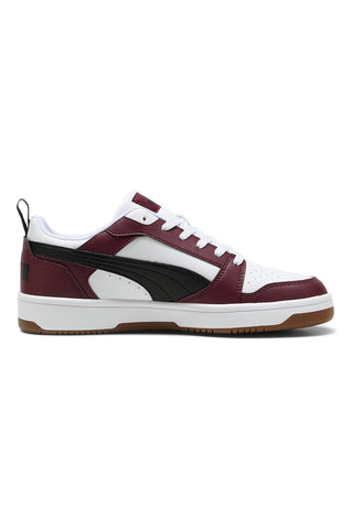 Bordeaux in bele nizke superge Puma Rebound V6 Low