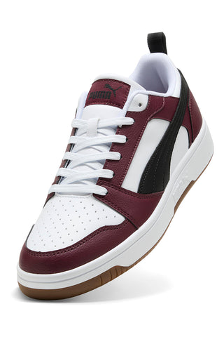 Bordeaux in bele nizke superge Puma Rebound V6 Low