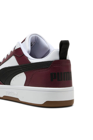 Bordeaux in bele nizke superge Puma Rebound V6 Low
