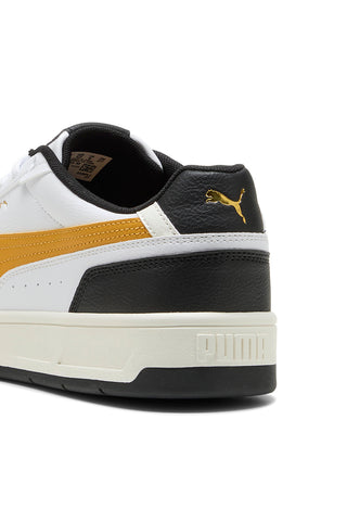 Bele superge z rumenimi in črnimi detajli Puma Court Classico