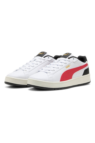 Bele superge z rdečimi in črnimi detajli Puma Court Classico