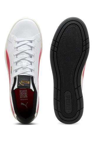 Bele superge z rdečimi in črnimi detajli Puma Court Classico