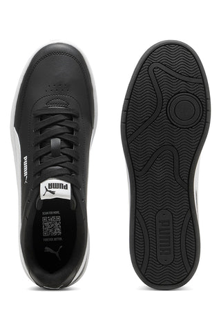 Črni športni copati z belim profilom Court Classic Clean Puma