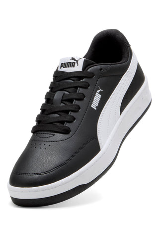 Črni športni copati z belim profilom Court Classic Clean Puma