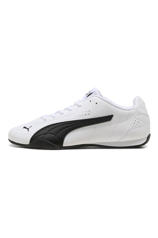 Bele superge iz tehničnega materiala s črnimi detajli Puma Catch