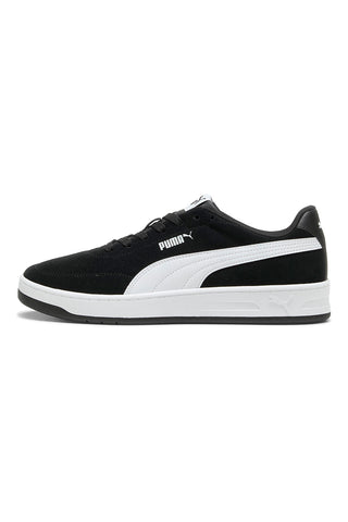 Črni športni copati z belimi detajli Puma Court Classic Clean SD