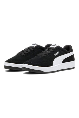 Črni športni copati z belimi detajli Puma Court Classic Clean SD