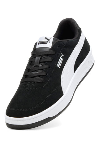 Črni športni copati z belimi detajli Puma Court Classic Clean SD