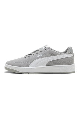 Sive superge iz usnja z gumijasto podplatom Puma Court Classic Clean SD