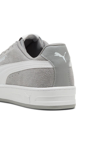 Sive superge iz usnja z gumijasto podplatom Puma Court Classic Clean SD