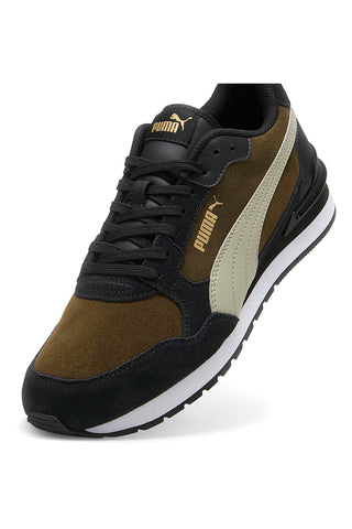 Oljčno zelene športne čevlje z detajli iz semiša Puma ST RUNNER V4 SD