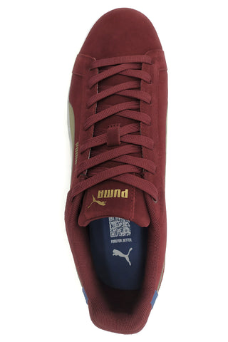 Bordeaux rdeče superge iz usnja z bež detajli Puma Court Classico SD