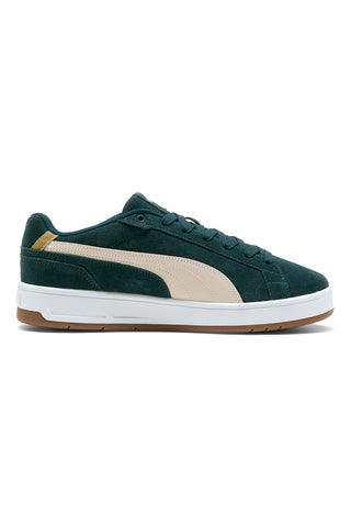 Temno zelene superge iz usnja z bež detajli Puma Court Classico SD