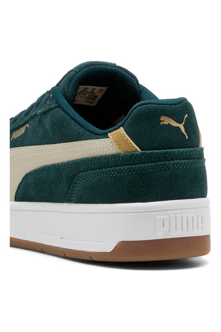 Temno zelene superge iz usnja z bež detajli Puma Court Classico SD