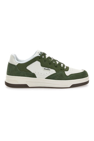 Zelene in bele usnjene superge Diadora 182198 70224