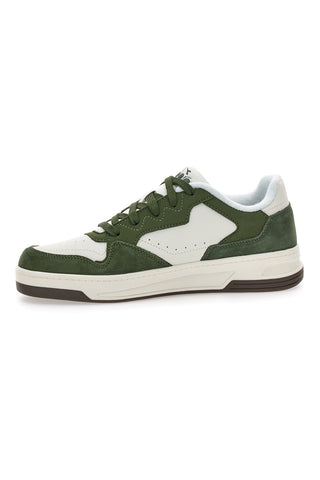 Zelene in bele usnjene superge Diadora 182198 70224