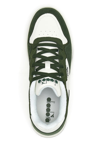 Zelene in bele usnjene superge Diadora 182198 70224