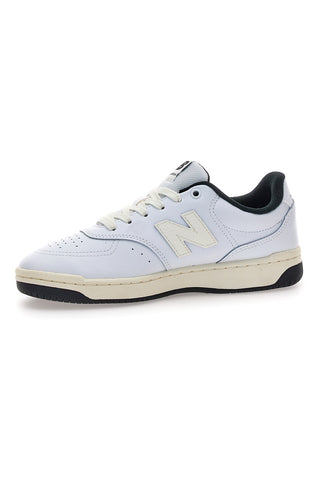 Bele usnjene superge z črnim profilom New Balance BB80AWB