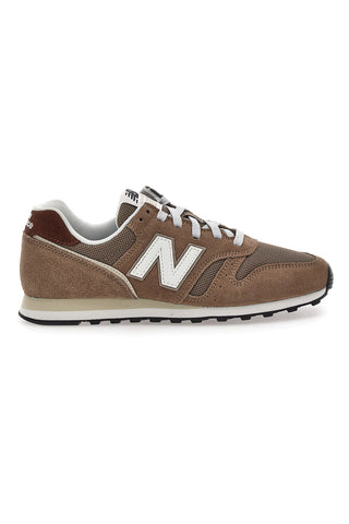 Rjavi superge iz semiša z belim logotipom New Balance 373