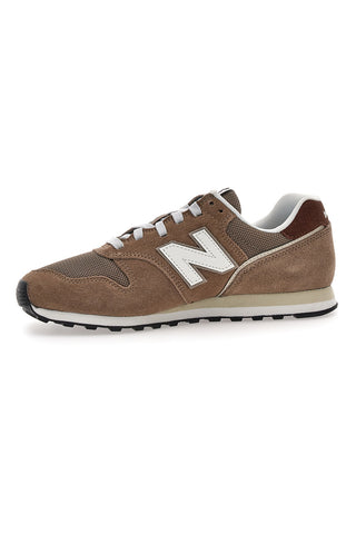 Rjavi superge iz semiša z belim logotipom New Balance 373