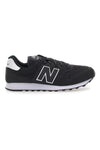 Črni športni copati iz mrežastega materiala in usnja New Balance 500