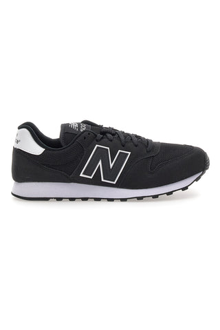 Črni športni copati iz mrežastega materiala in usnja New Balance 500