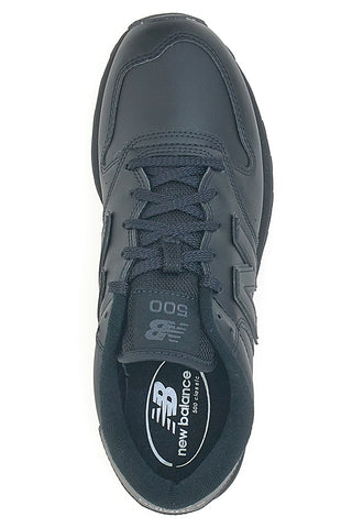 Ikonični črni športni copati iz tehničnega materiala New Balance GM500