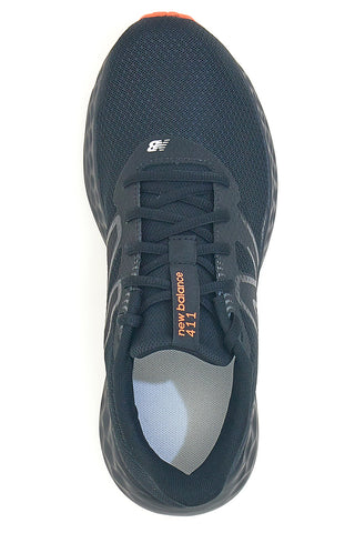 Črni tekaški čevlji iz mrežastega materiala z blaženim podplatom New Balance M411RU3