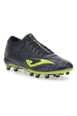 Črni nogometni čevlji s FG-špicami in limetkovimi detajli Joma Evolution 2531 Firm Ground