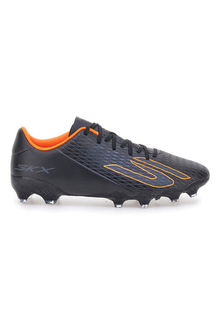 Črni nogometni čevlji z oranžnimi detajli Skechers SKX_2 Club MG