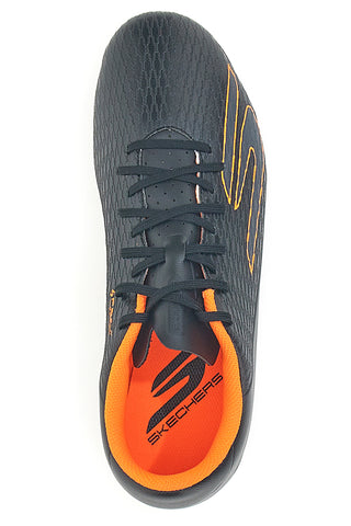 Črni nogometni čevlji z oranžnimi detajli Skechers SKX_2 Club MG