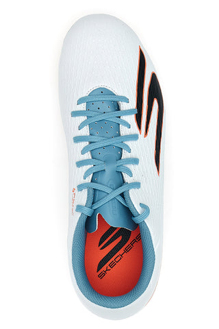 Bele nogometne čevlje z modrimi detajli Skechers SKX_2 Club MG