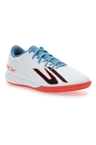 Bele nogometne čevlje za dvorano z modrimi detajli Skechers Club IC