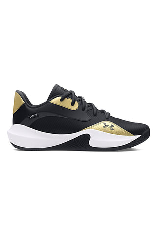 Črni in zlati čevlji z blaženim podplatom Under Armour 3027646 001