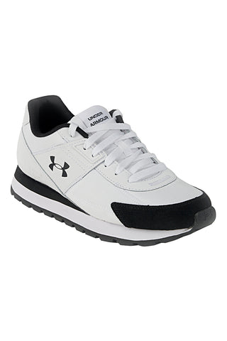 Bele tekaške čevlje z usnjenimi vstavki Under Armour Essential Runner