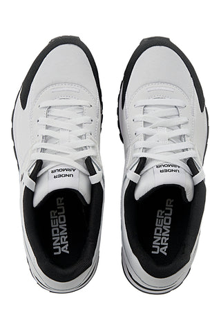 Bele tekaške čevlje z usnjenimi vstavki Under Armour Essential Runner