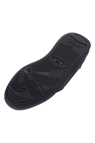 Črni usnjeni čevlji z ravno podplatom Under Armour UA Official