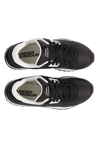 Črni nylonski superge z usnjenimi vstavki Under Armour Essential Runner