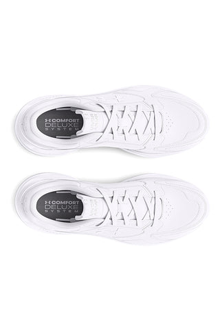 Bele mrežaste superge z usnjenimi vstavki Under Armour Edge Leather